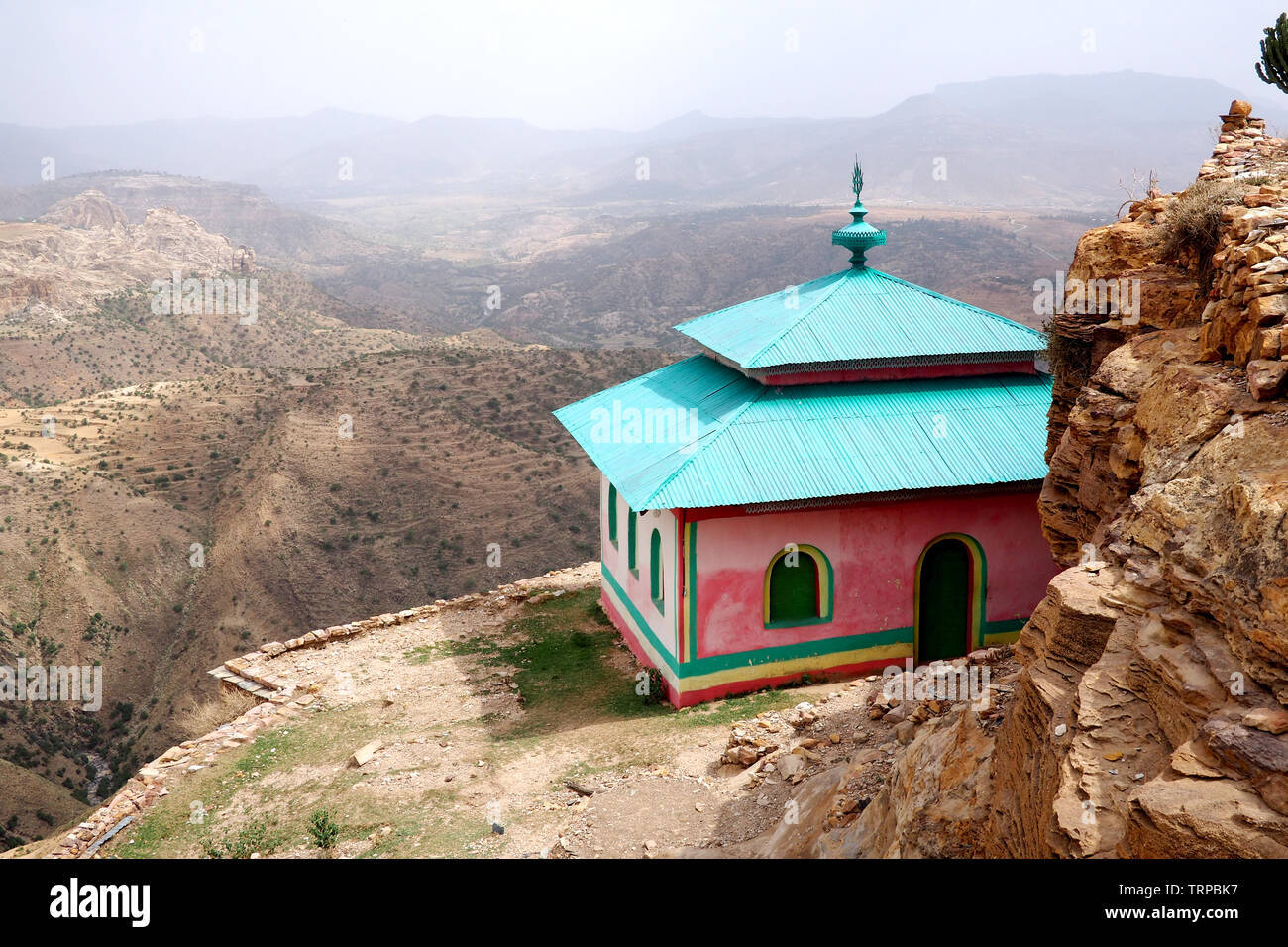 Ancient Debre Damo monastery building, Tigray, Ethiopia Stock Photo