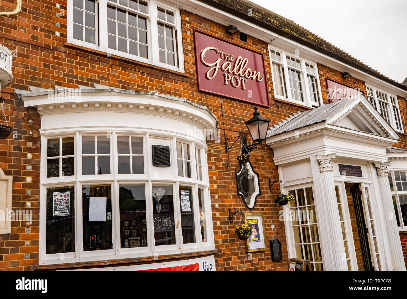 The front of the Gallon Pot, a well known and popular pub in the seaside town of Great Yarmouth Stock Photo
