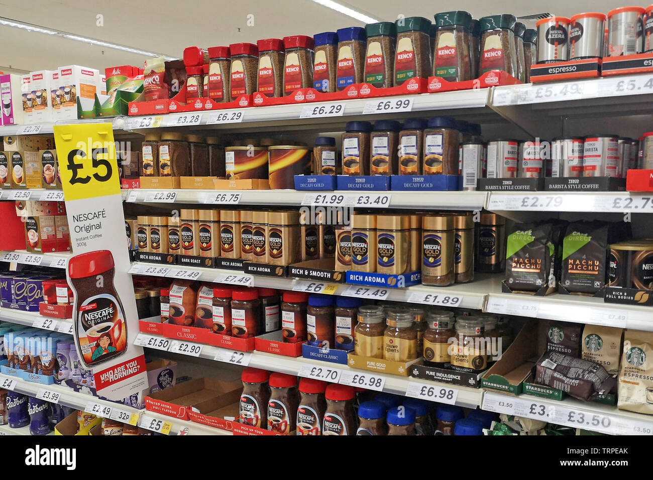 Tesco coffee top