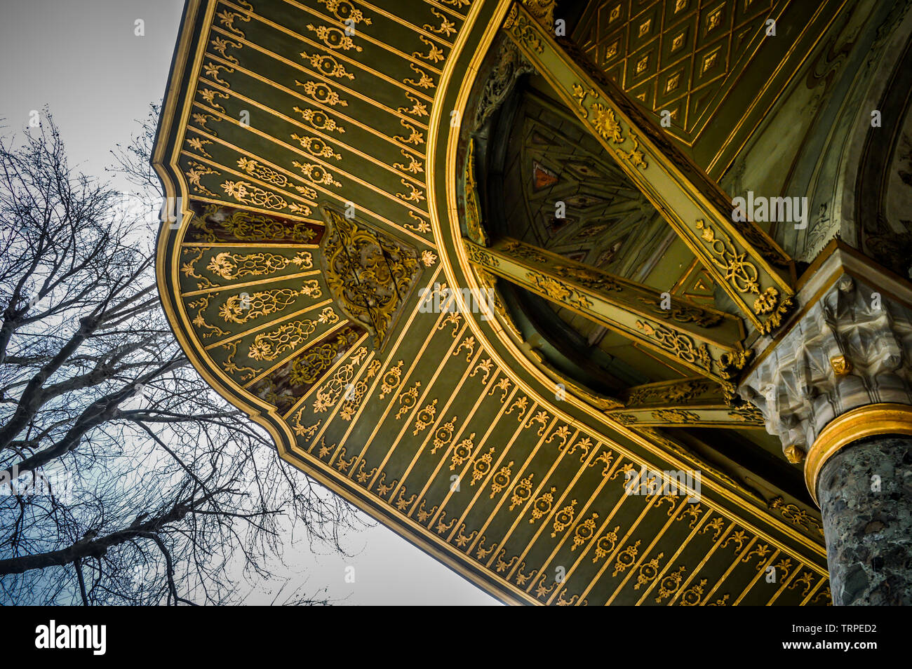 Details of the buildings in the Topkapi Palace Stock Photo