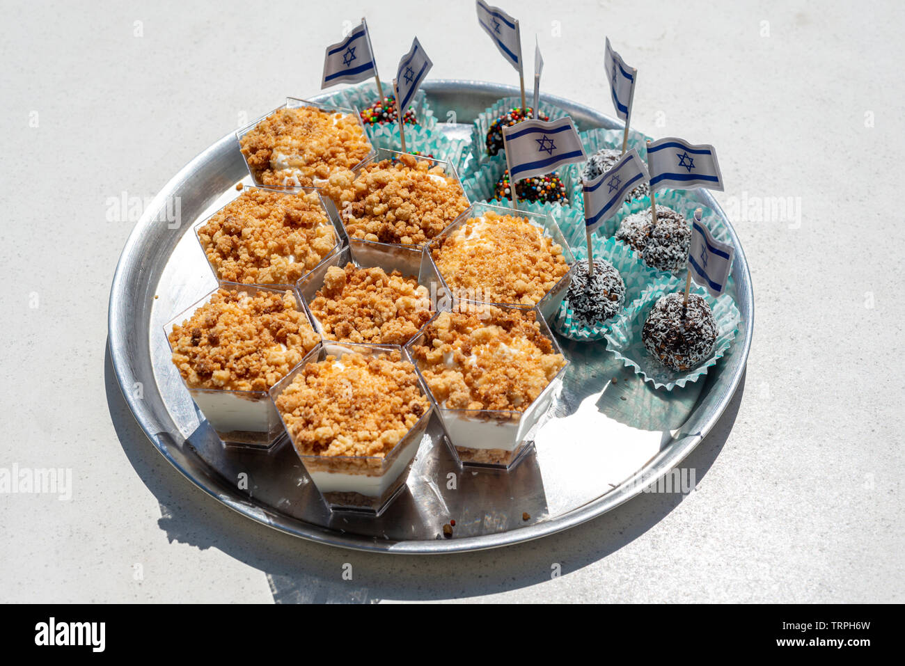 Whipped cream cheese and chocolate balls desserts Stock Photo Alamy