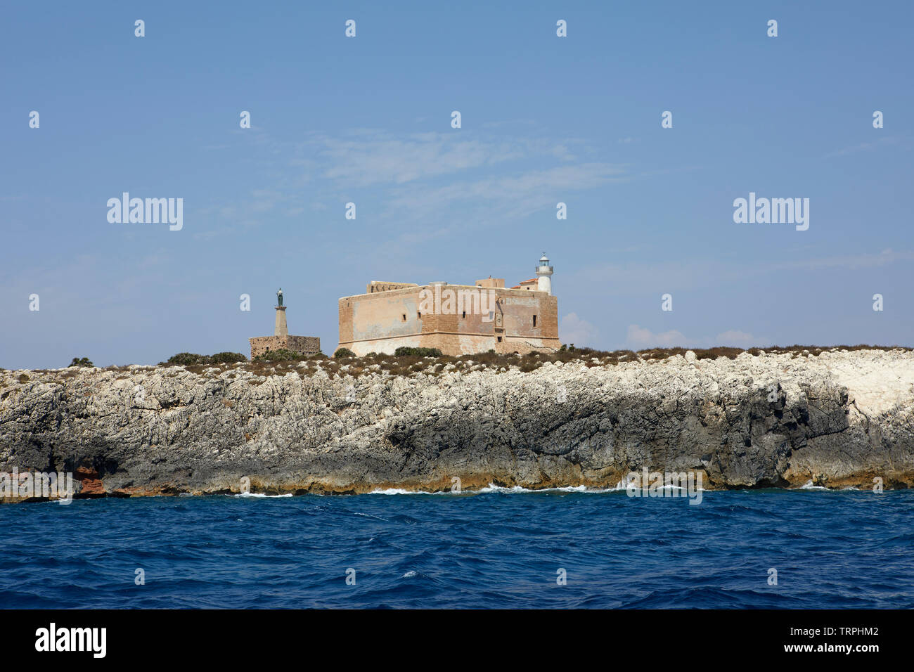 The fort of Portopalo di Capo Passero, Sicily, Italy Stock Photo