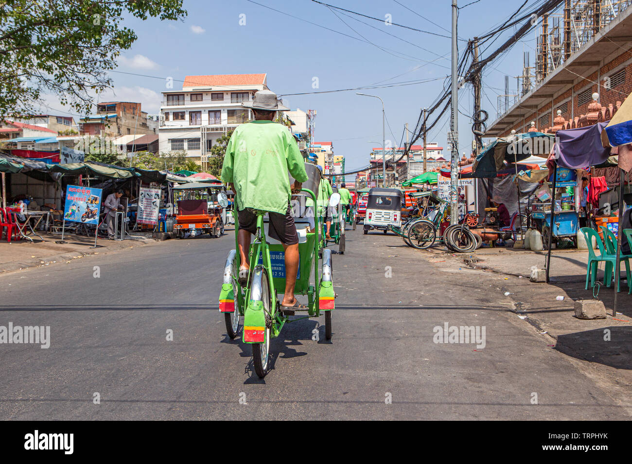 Traffic in Phnom Penh, Cambodia, Southeast Asia, Asia Stock Photo