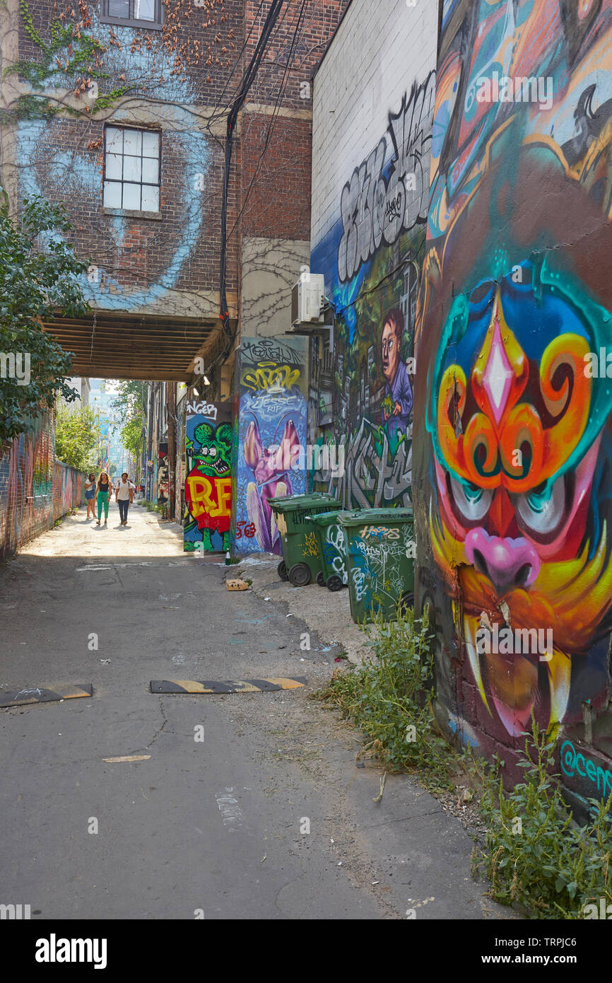 Graffiti alley in Toronto, Canada Stock Photo Alamy