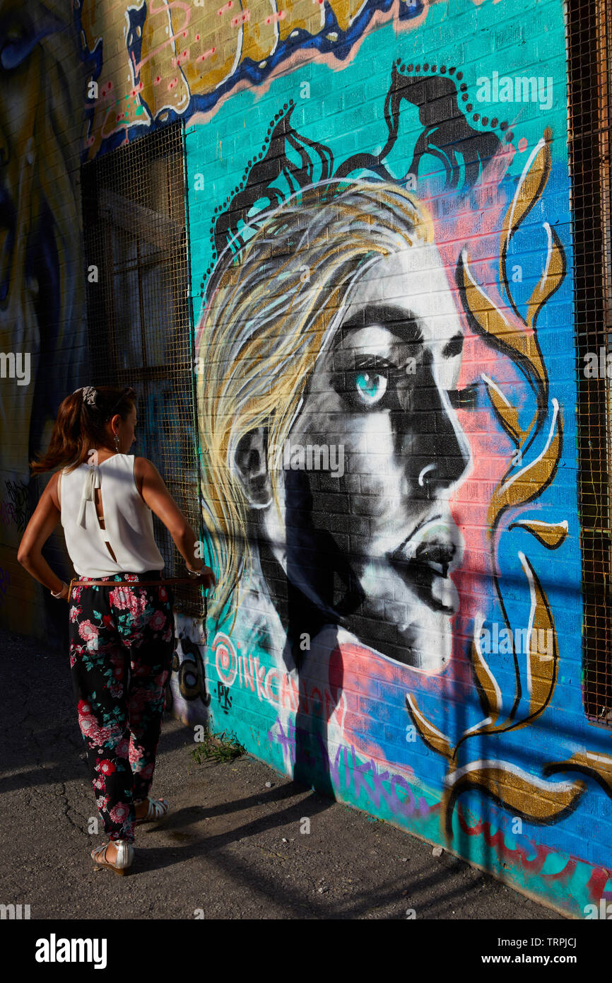 Graffiti alley in Toronto, Canada Stock Photo Alamy