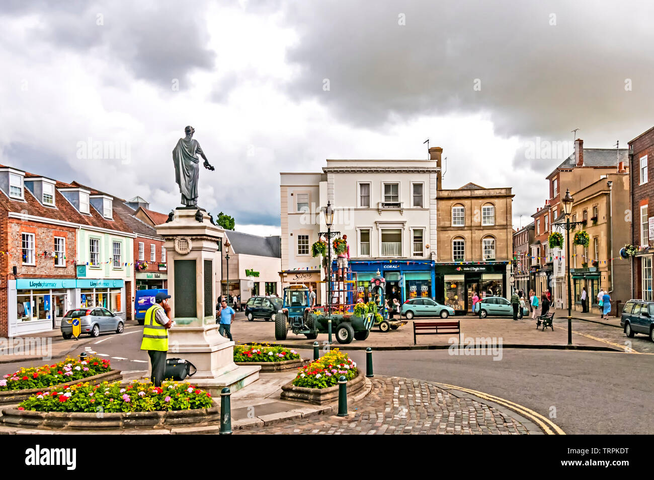 Wallingford (Oxfordshire, England) Marktplatz Market place Stock Photo