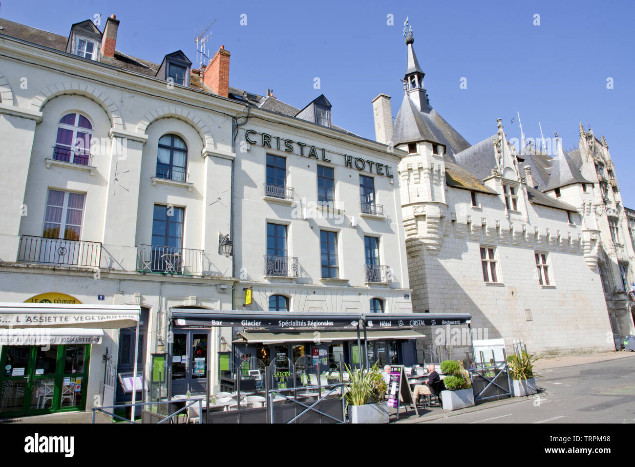 Cristal Hotel Saumur Stock Photo