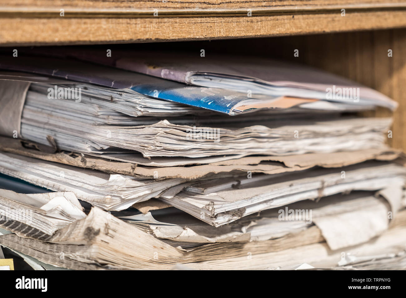 Book sheets paper old overlay stacked Stock Photo Alamy