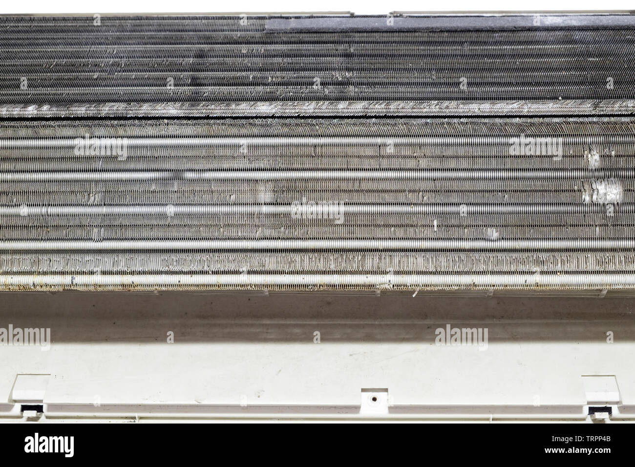 Air conditioner old inside circuit system Stock Photo