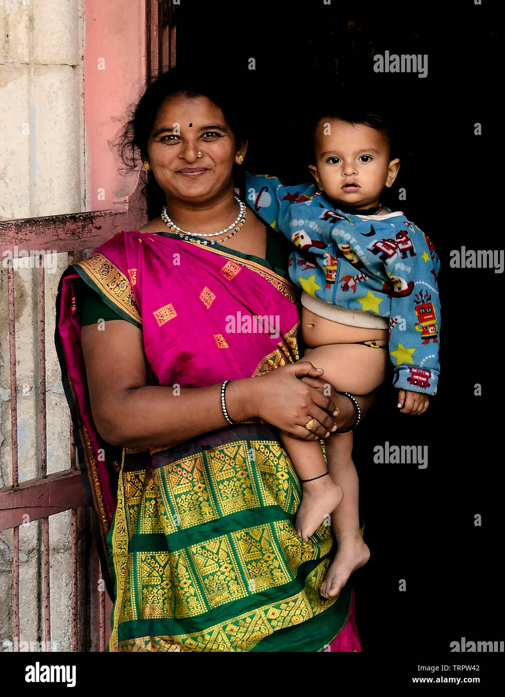 Indian Mom And Little Son Porn - Indian Mother Stock Photos & Indian Mother Stock Images - Alamy
