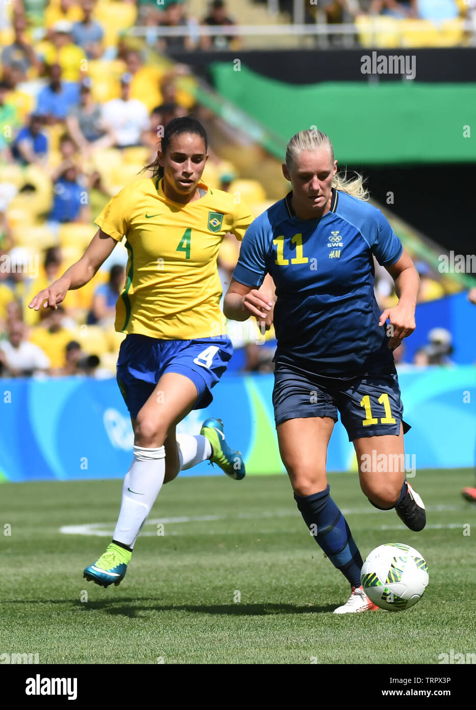 Rio de Janeiro Brazil, July 10, 2018, Brazilian women's soccer team