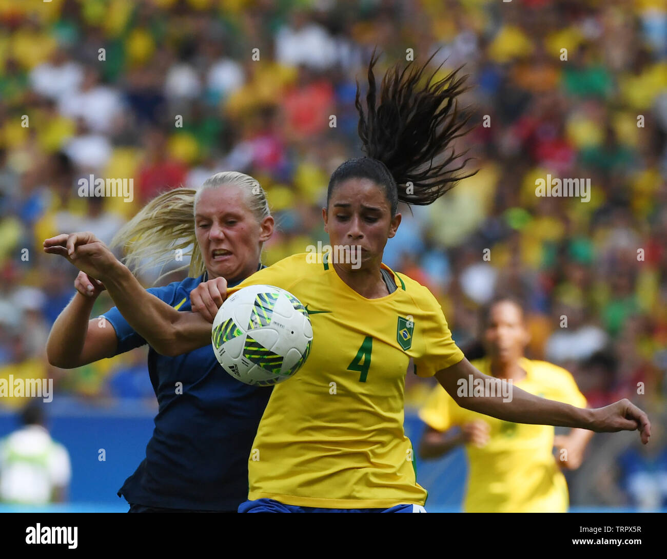 Rio de Janeiro Brazil, July 10, 2018, Brazilian women's soccer team