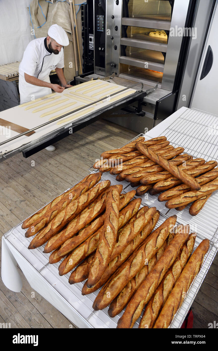 Best french tradition baguette contest Paris France Stock Photo Alamy