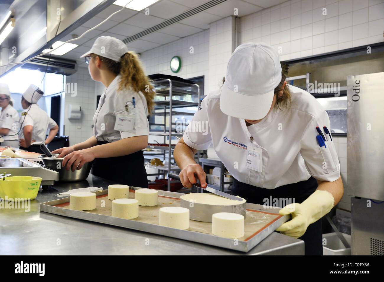 French pastry students - Paris - France Stock Photo - Alamy