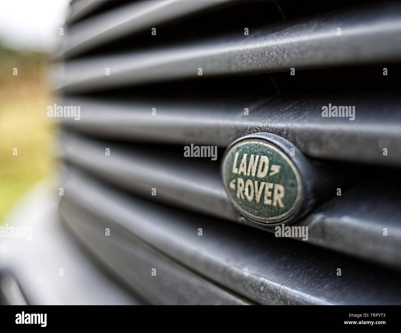 Land Rover Badge Stock Photo