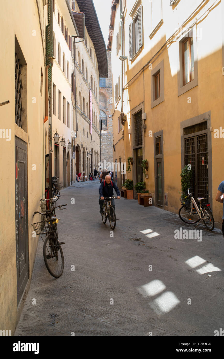 A back street in Florence, Italy Stock Photo