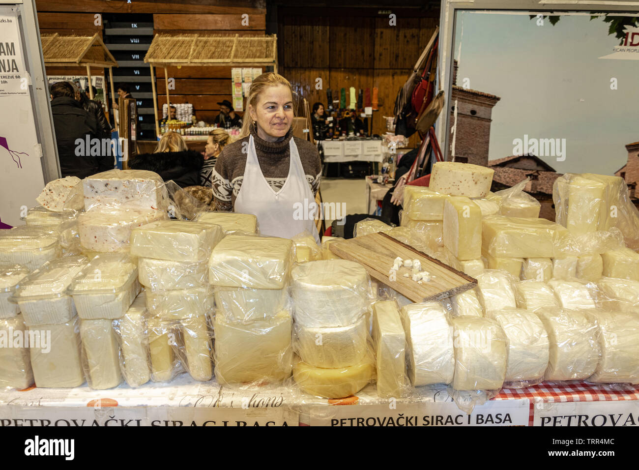 Cheese shop woman hi-res stock photography and images - Alamy