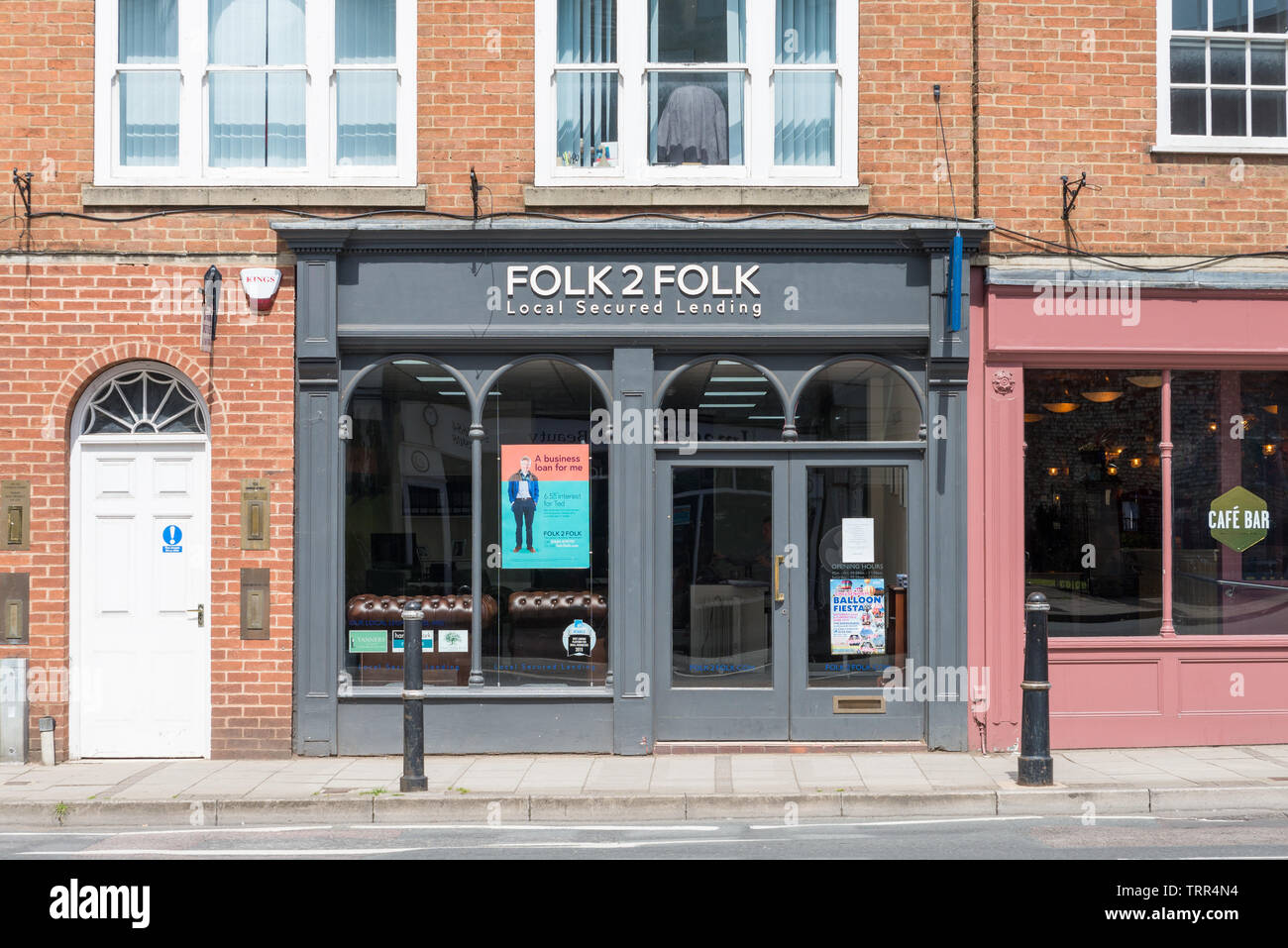 Folk 2 Folk peer-to-peer local secured lending for rural businesses and SMEs in Tewkesbury, Gloucestershire, UK Stock Photo