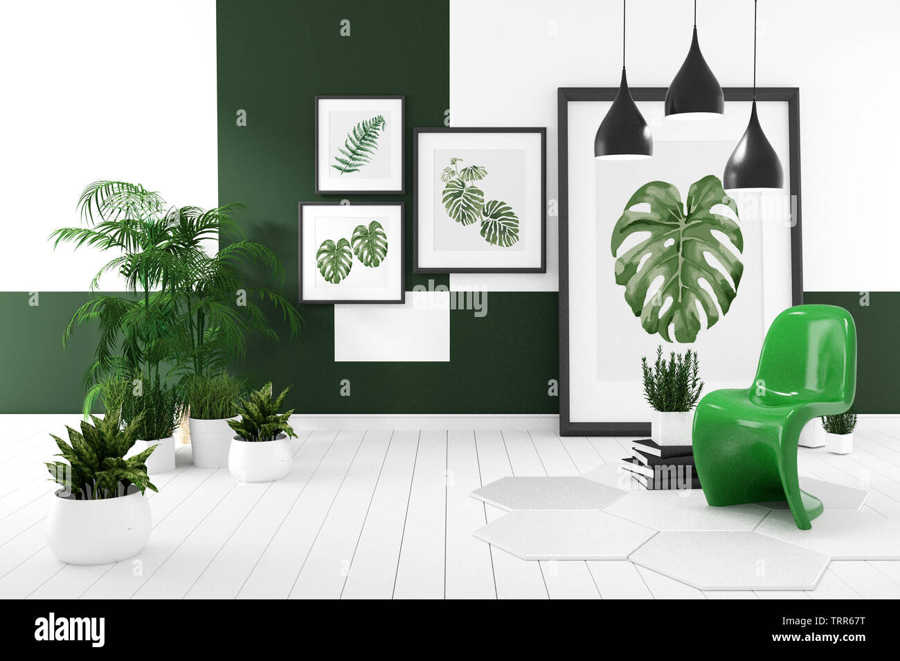 Room Modern Tropical Style With Composition Minimal Design