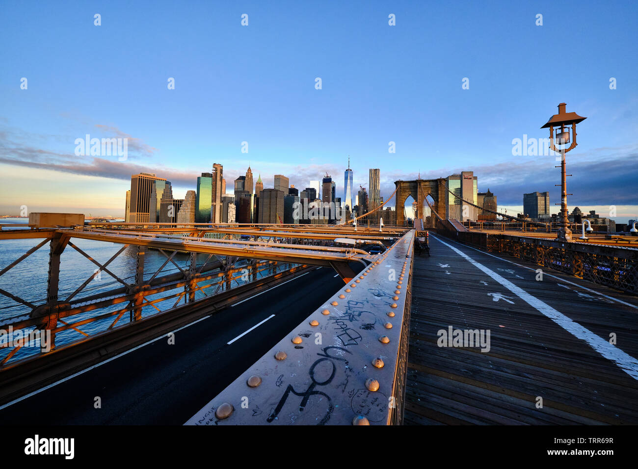 Pictured is the Brooklyn Bridge a hybrid cablestayed/suspension bridge