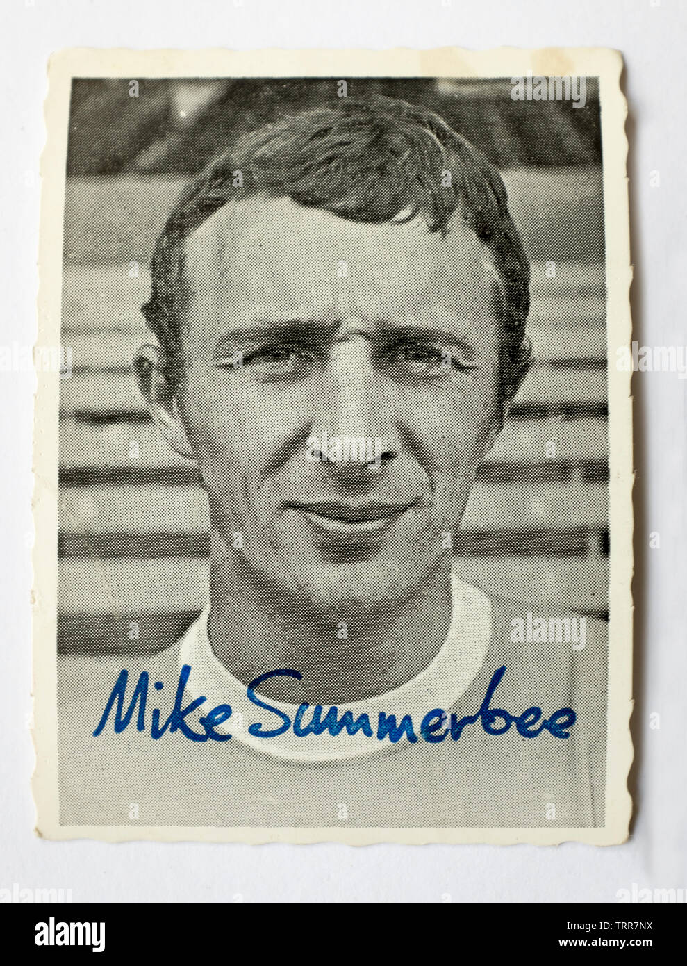 Mike Summerbee Footballer Souvenir Photo Stock Photo