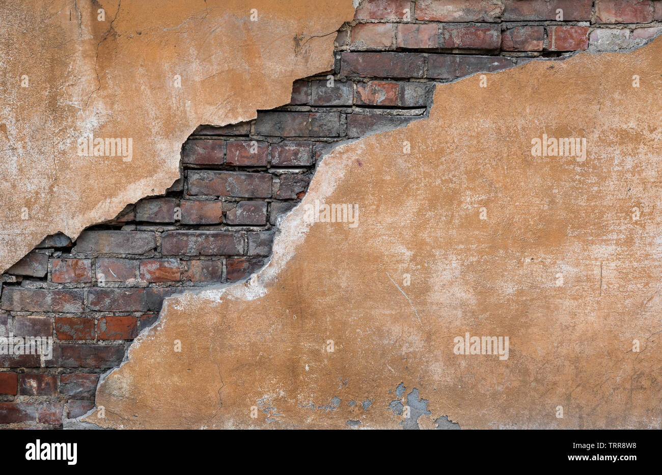 Old grunge brick wall. Nice vintage background. Stock Photo