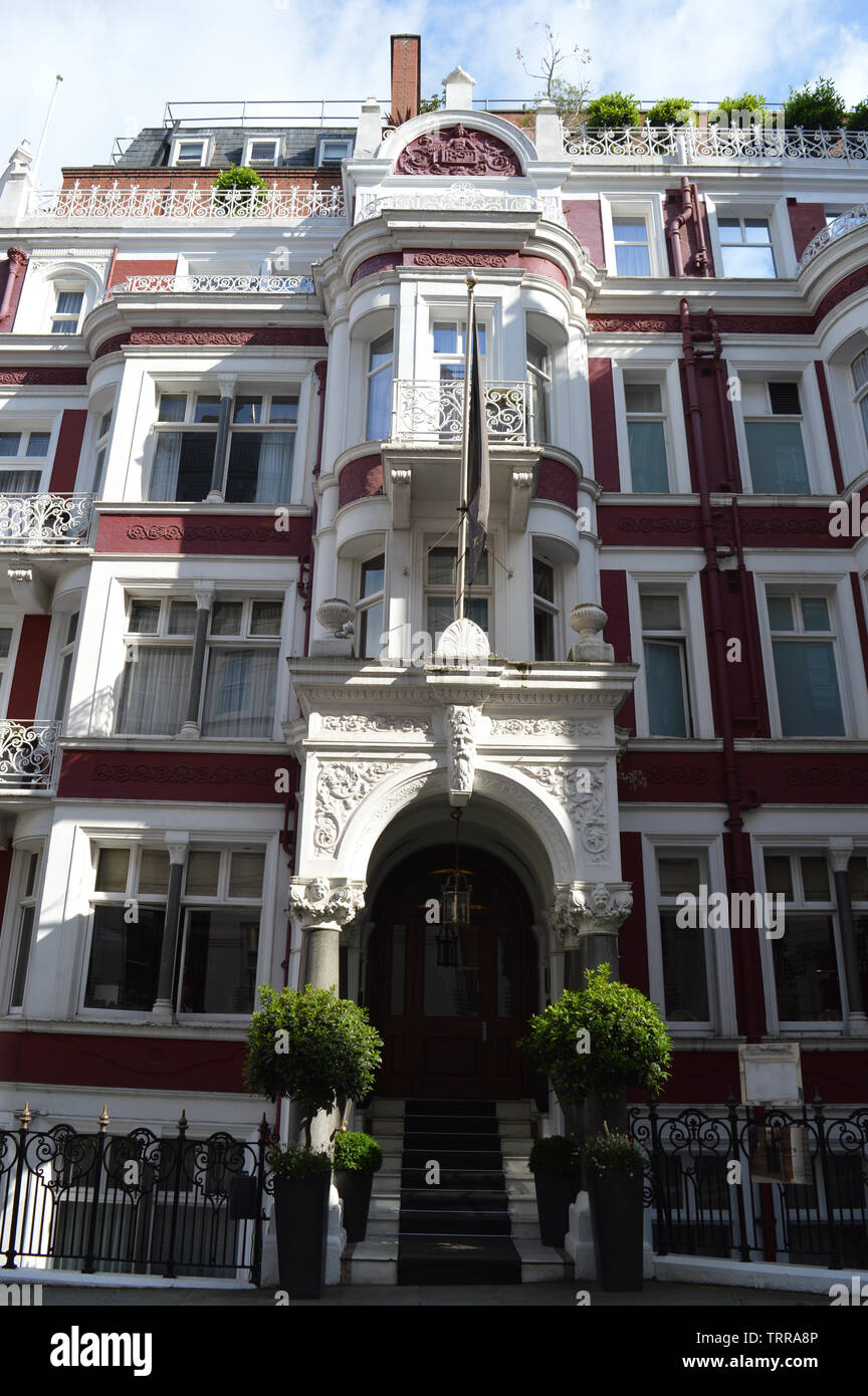 London, UK. 11 June, 2019. St. James's Hotel and Club, a luxury 5-star boutique hotel in Mayfair. Stock Photo