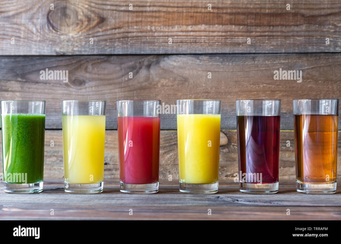 Assortment fresh fruit juices hi-res stock photography and images - Alamy