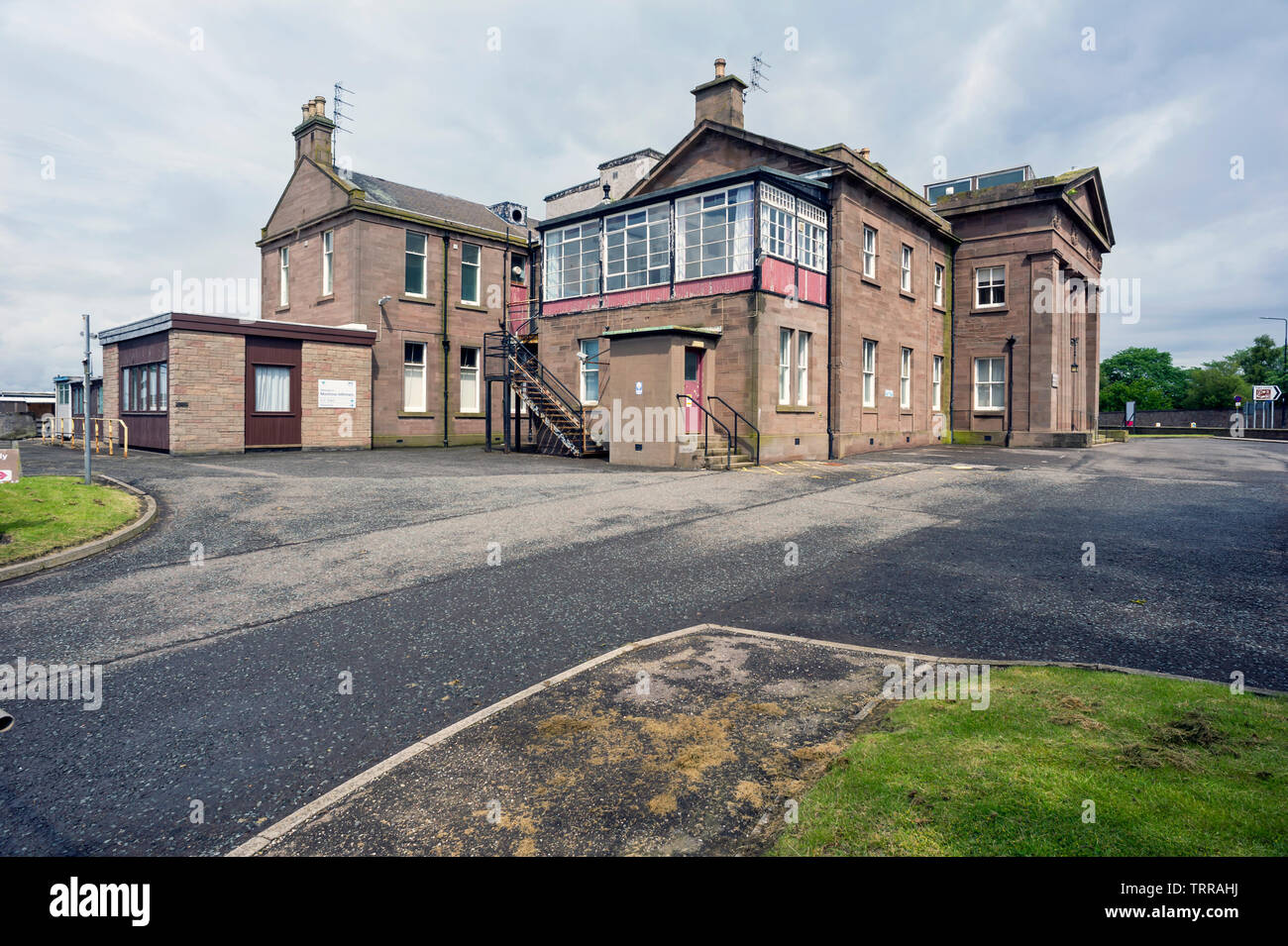 The old Montrose Royal Infirmary, GP and Maternity Unit which is now and the site up for sale