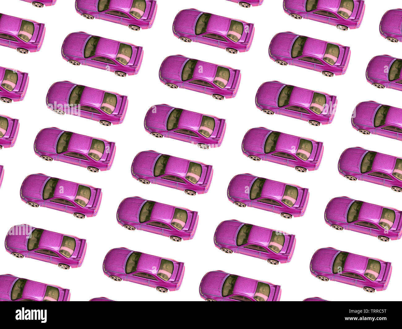 Old pink car toy pattern. Toned image. - image Stock Photo