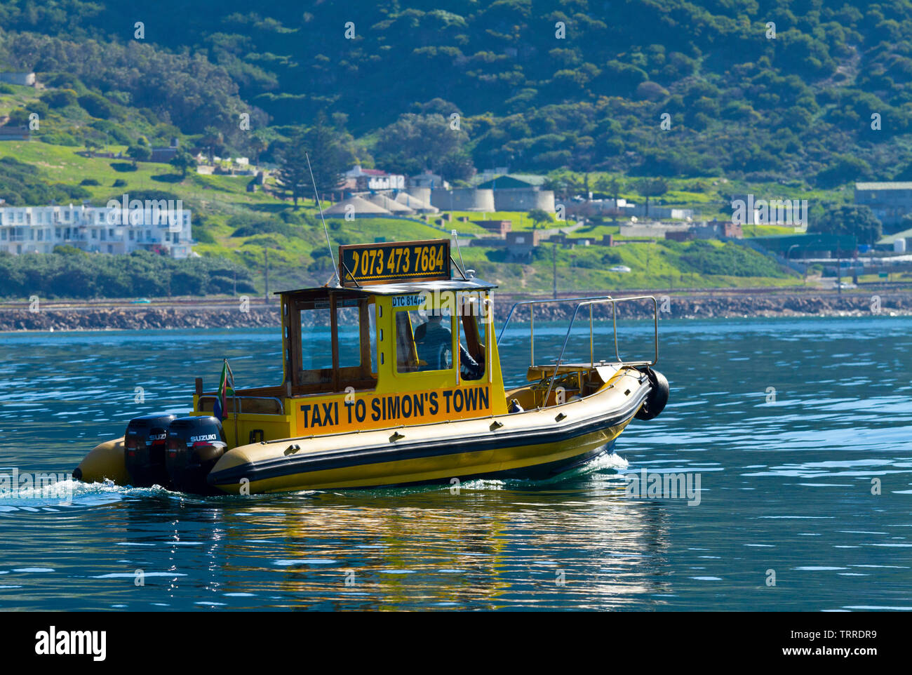 Taxi acuático, False Bay, Sudáfrica, Africa Stock Photo