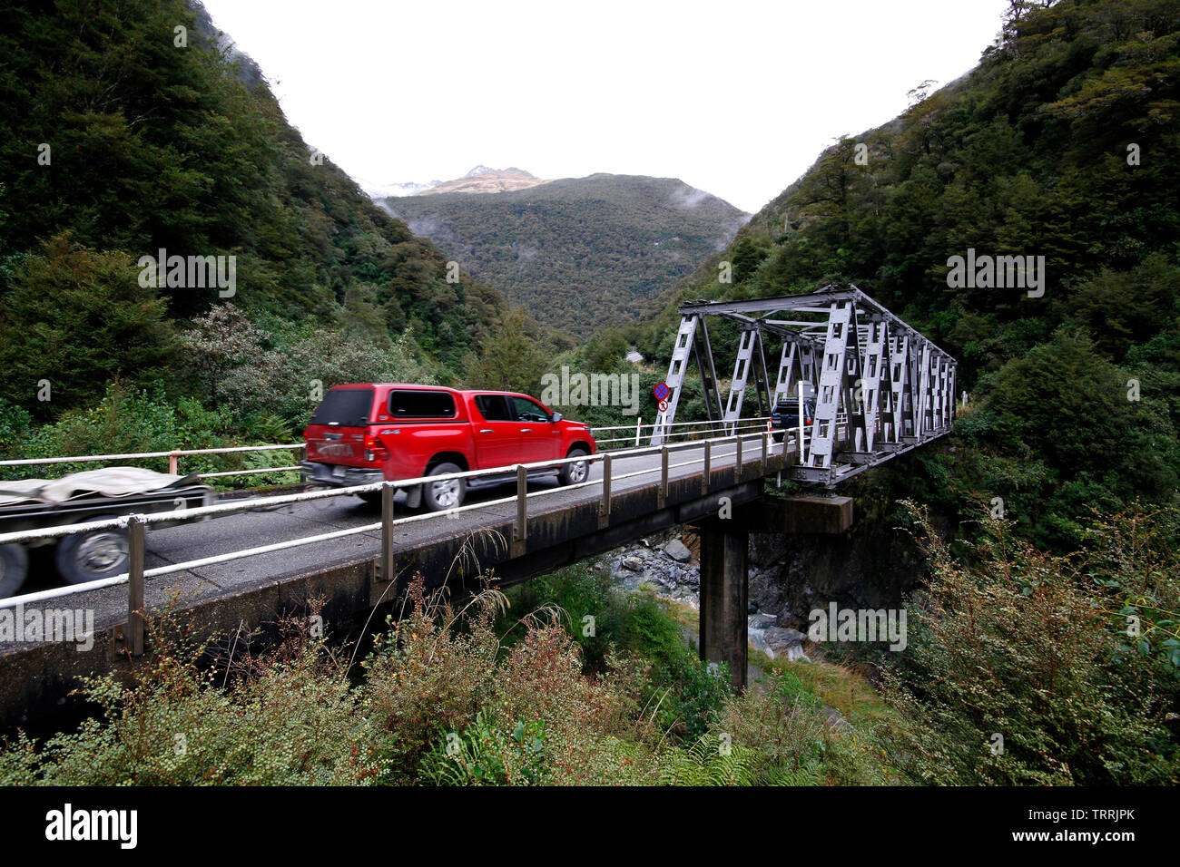 Gates of Haast, New Zealand May 5, 2019 The singlelane Gates of