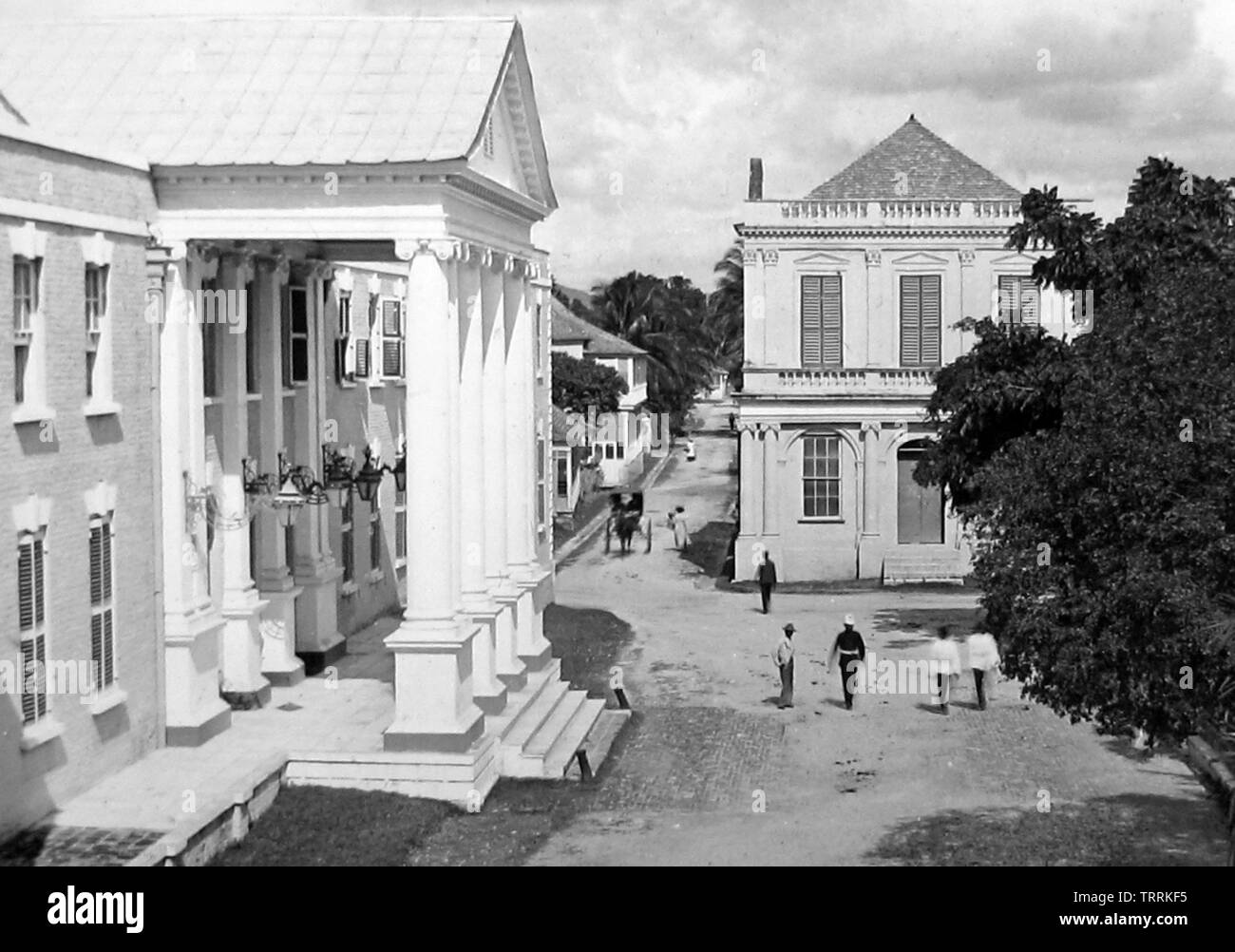 Kings House, Spanish Town, Jamaica Stock Photo