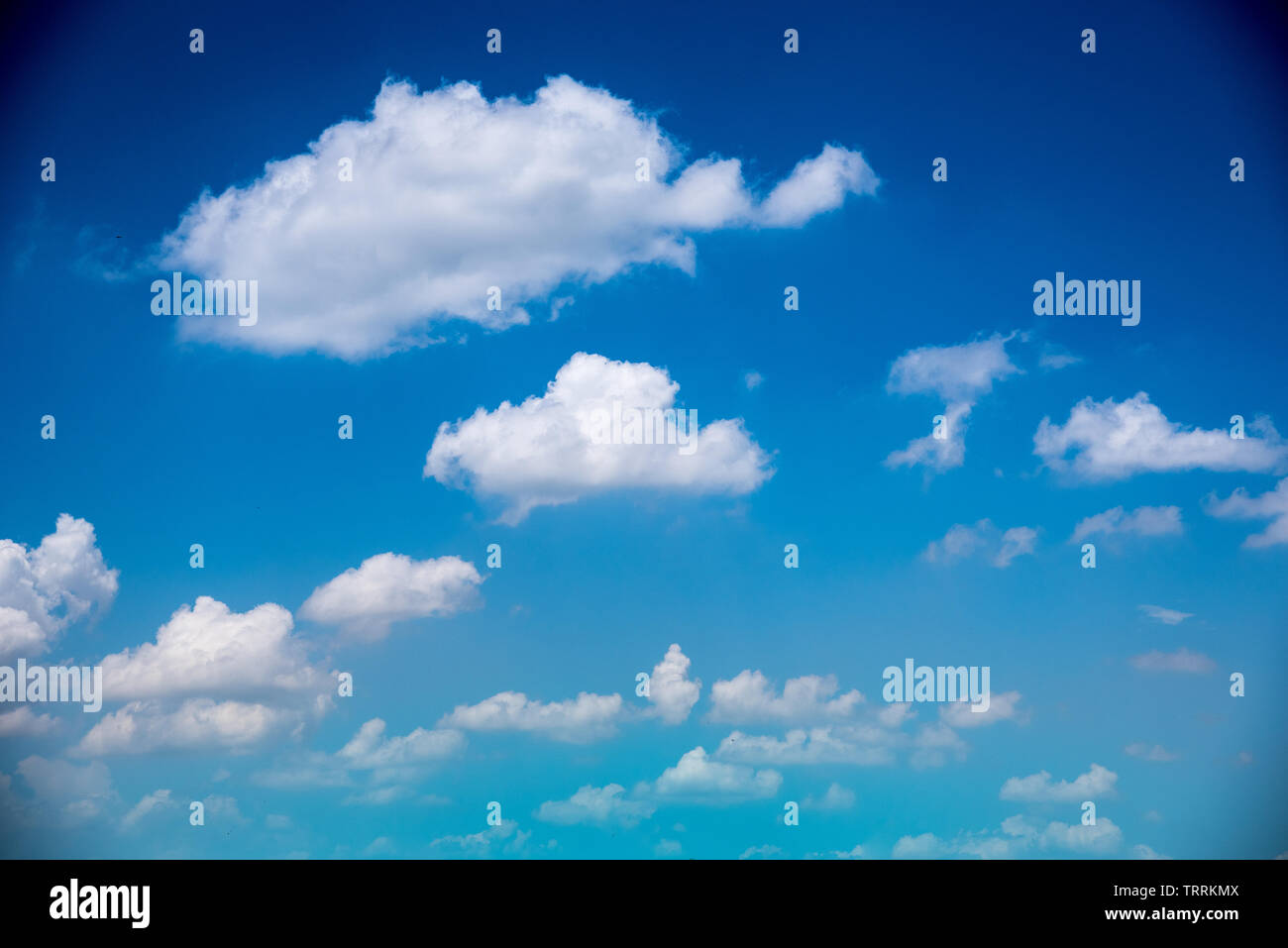 blue sky and white cloud in a sunny day Stock Photo - Alamy