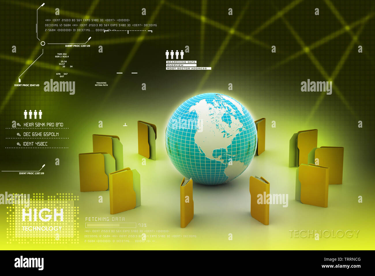 File folder around globe hi-res stock photography and images - Alamy