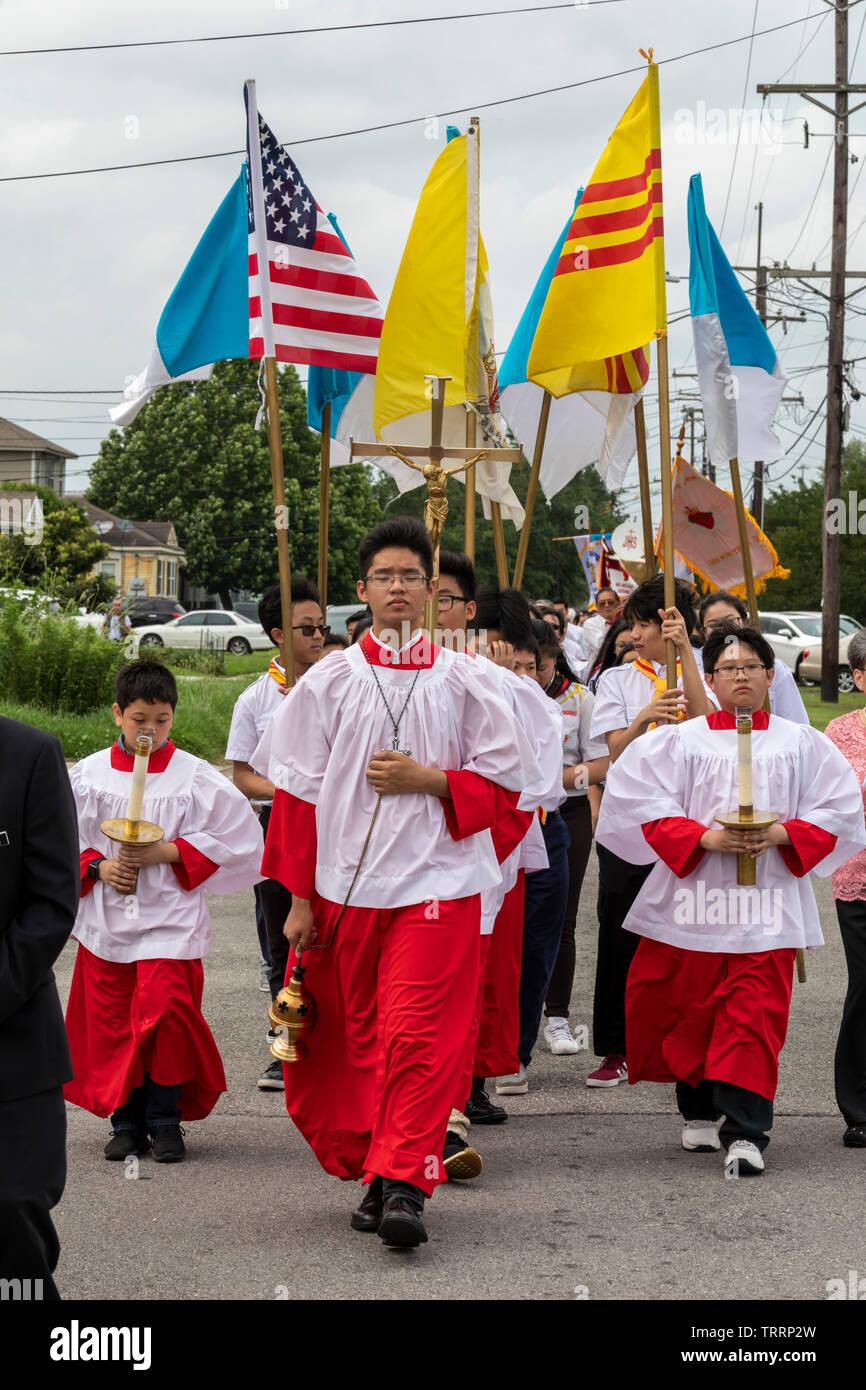New Orleans, Louisiana Mother's Day is celebrated with a procession