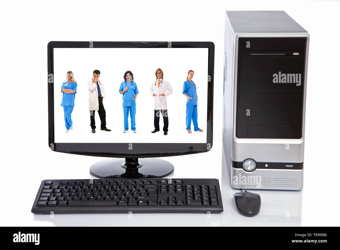 Doctors desktop in modern hi-res stock photography and images - Alamy