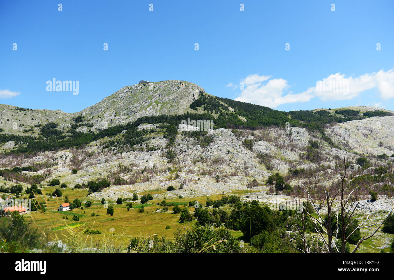 Beautiful scenery in Montenegro's Dinaric Alps. Stock Photo