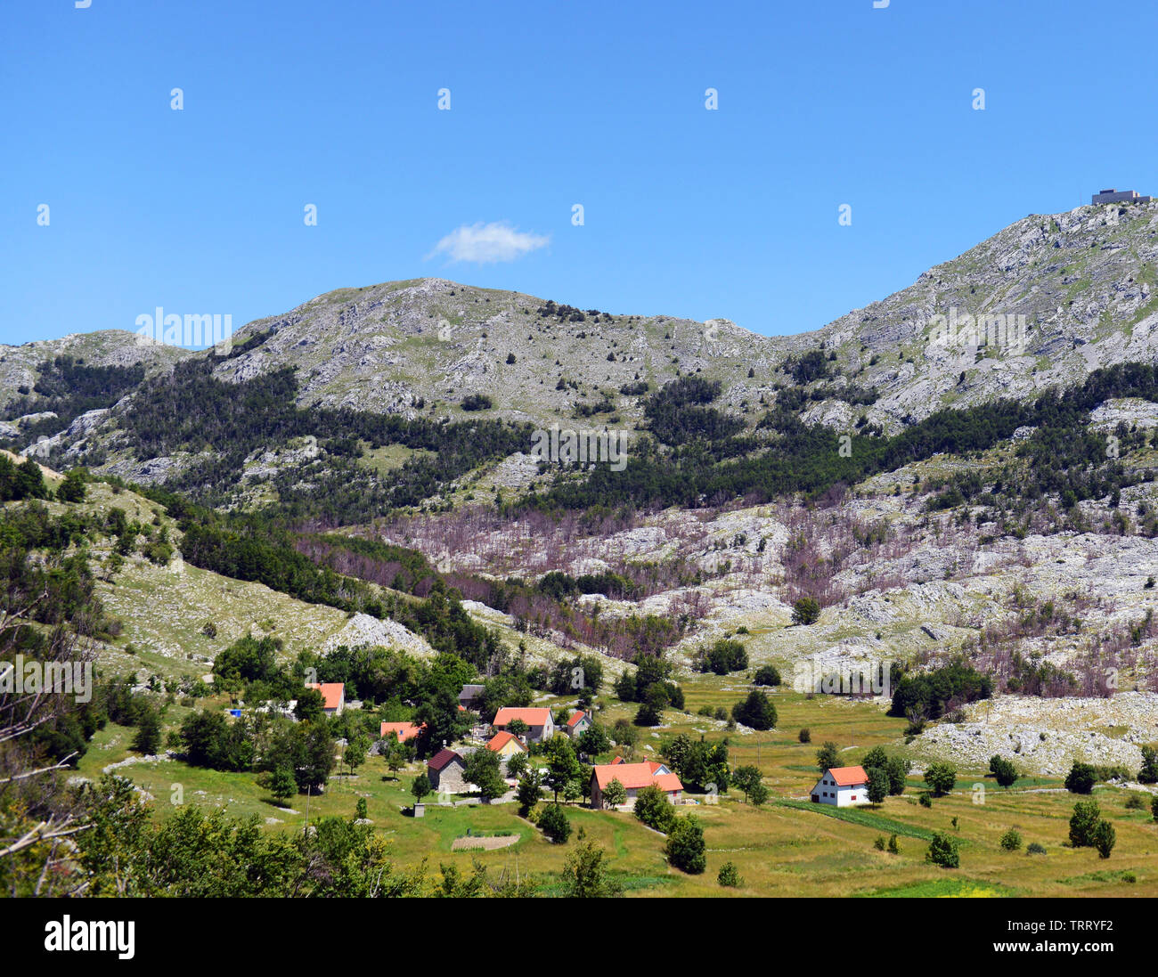 Beautiful scenery in Montenegro's Dinaric Alps. Stock Photo