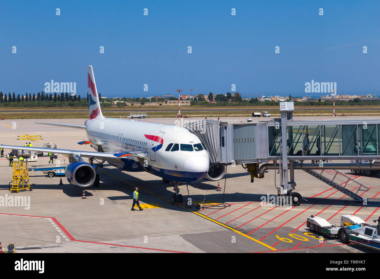 Bari airport, Italy Stock Photo