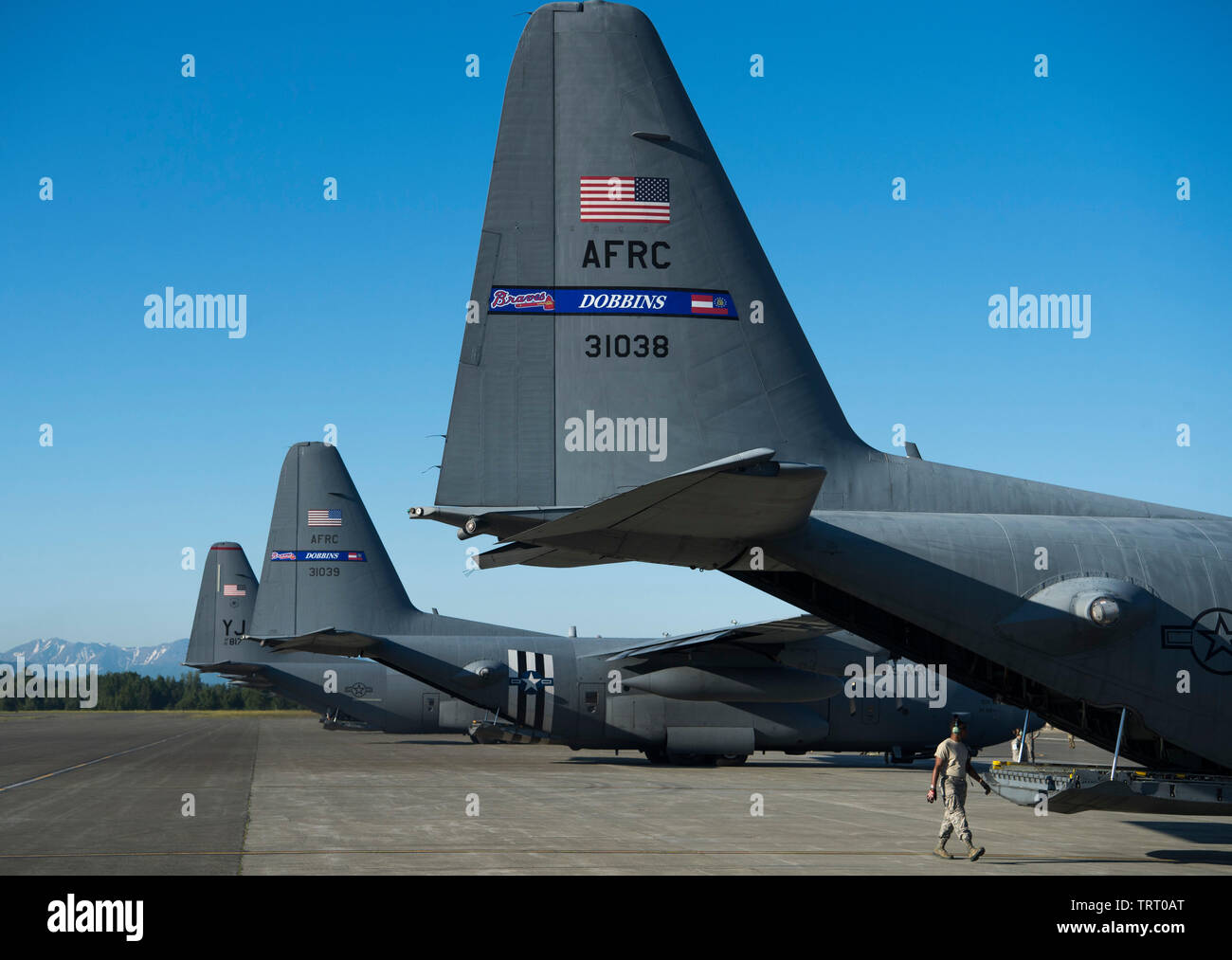 C130 Hercules from the 700th Airlift Squadron, Dobbins Air Reserve Base, start their