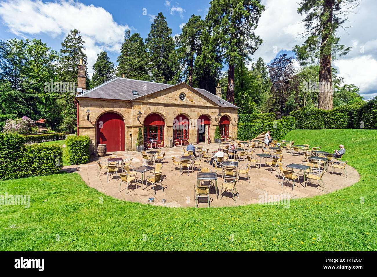 coach house cafe at Dumfries House and Garden in Dumfries House Estate near Cumnock East Ayrshire Scotland UK Stock Photo