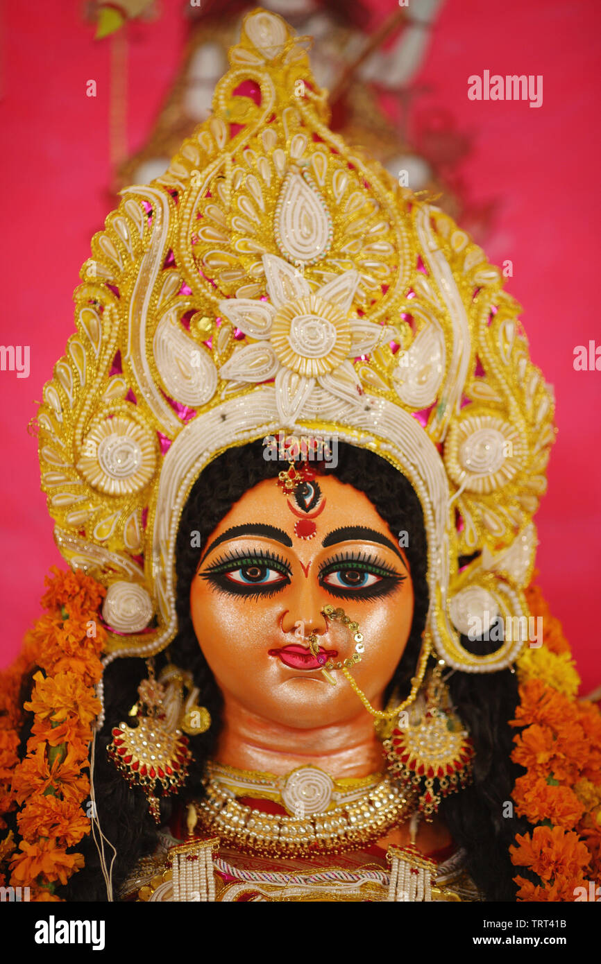 Idol of Goddess Durga, India Stock Photo - Alamy
