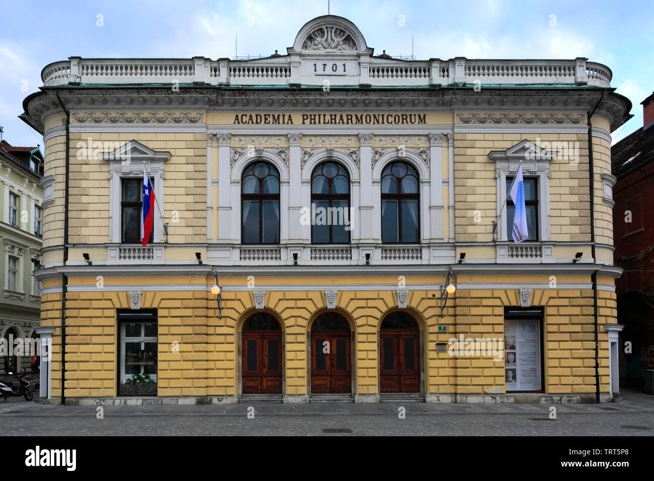 The Slovenian Philharmonic building, Ljubljana city, Slovenia, Europe Stock Photo