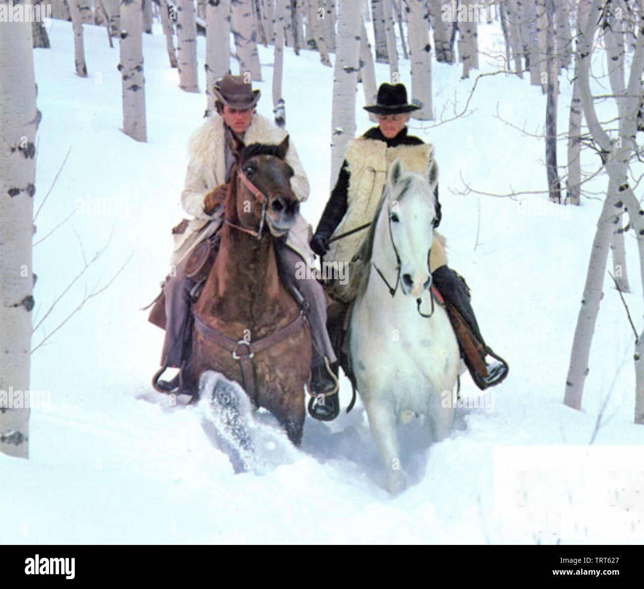 BUTCH AND SUNDANCE : THE EARLY DAYS 1979 20th Century Fox film with Tom Berenger at left and William Katt Stock Photo