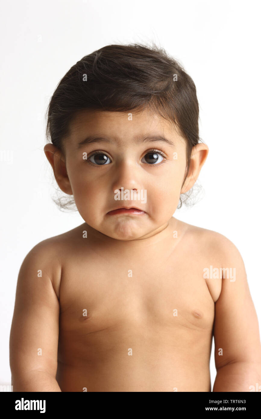 Close up of an Indian baby boy crying Stock Photo Alamy