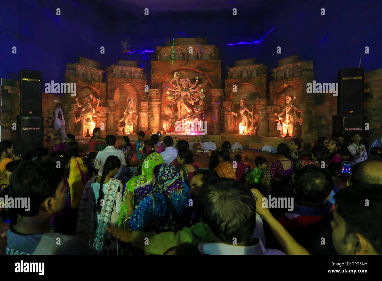 Durga puja celebration in Dhaka, Bangladesh Stock Photo Alamy