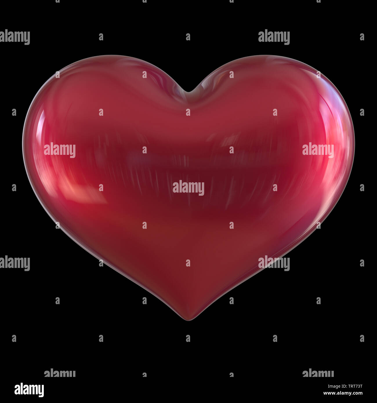 Heart shape Love symbol red glossy. Valentine greeting card design ...