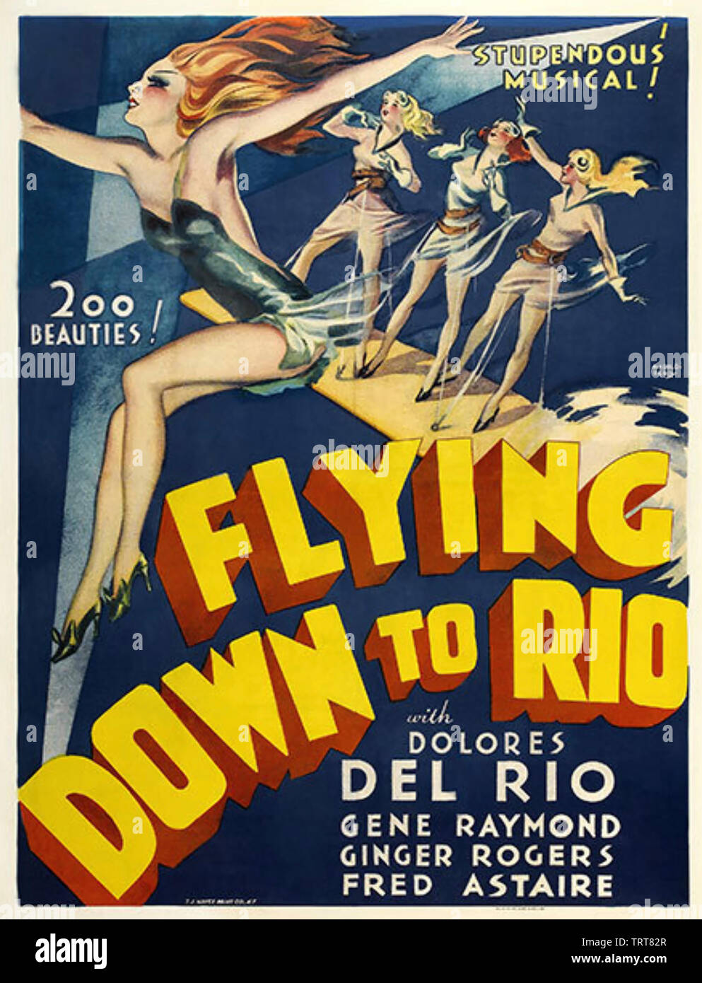 FLYING DOWN TO RIO 1933 RKO musical with Ginger Rogers and Fred Astaire