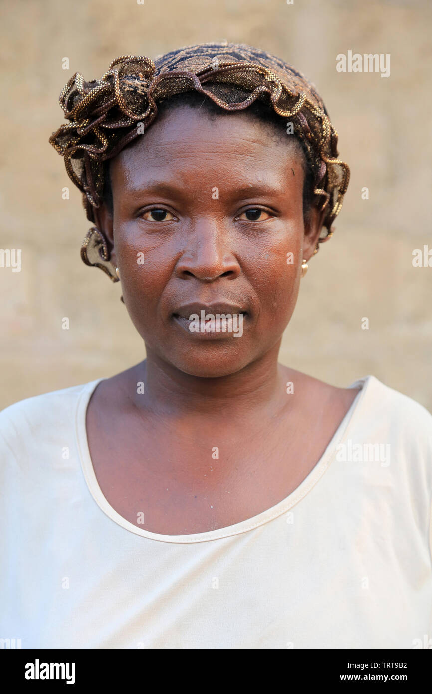 Portrait.Togo. Afrique de l'Ouest. Stock Photo